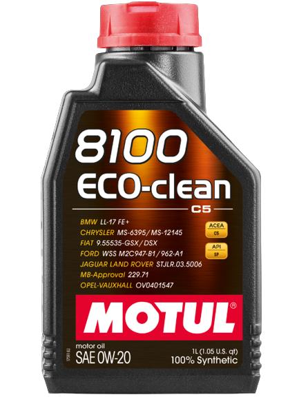Ulei de motor sintetic MOTUL 8100 ECO-CLEAN 0W20, 1 litru